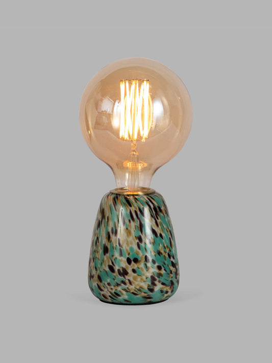 Confetti Glass Table Lamp Turquoise Small
