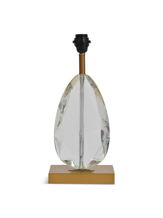 Teardrop Lamp on Brass, suits 14 inch shade E27 60W