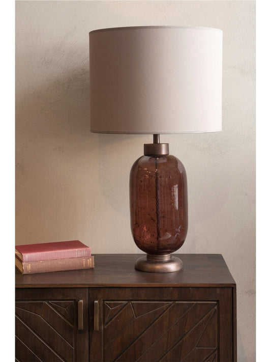 Mulberry Glass Lamp Base (Base Only) - E27 40W 16" Shade