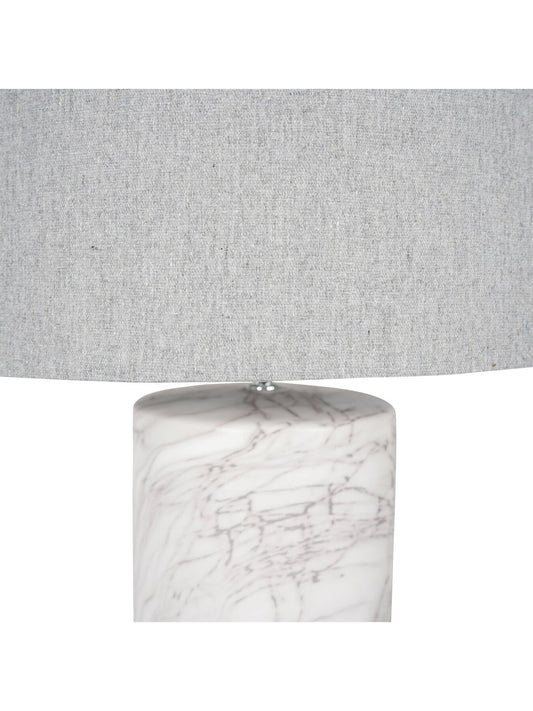 Effect Table Lamp 76cm with Grey Drum