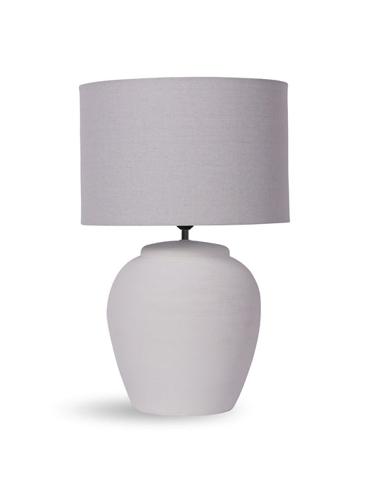 Rhodes Ceramic Lamp base with Shade, Large E27 L