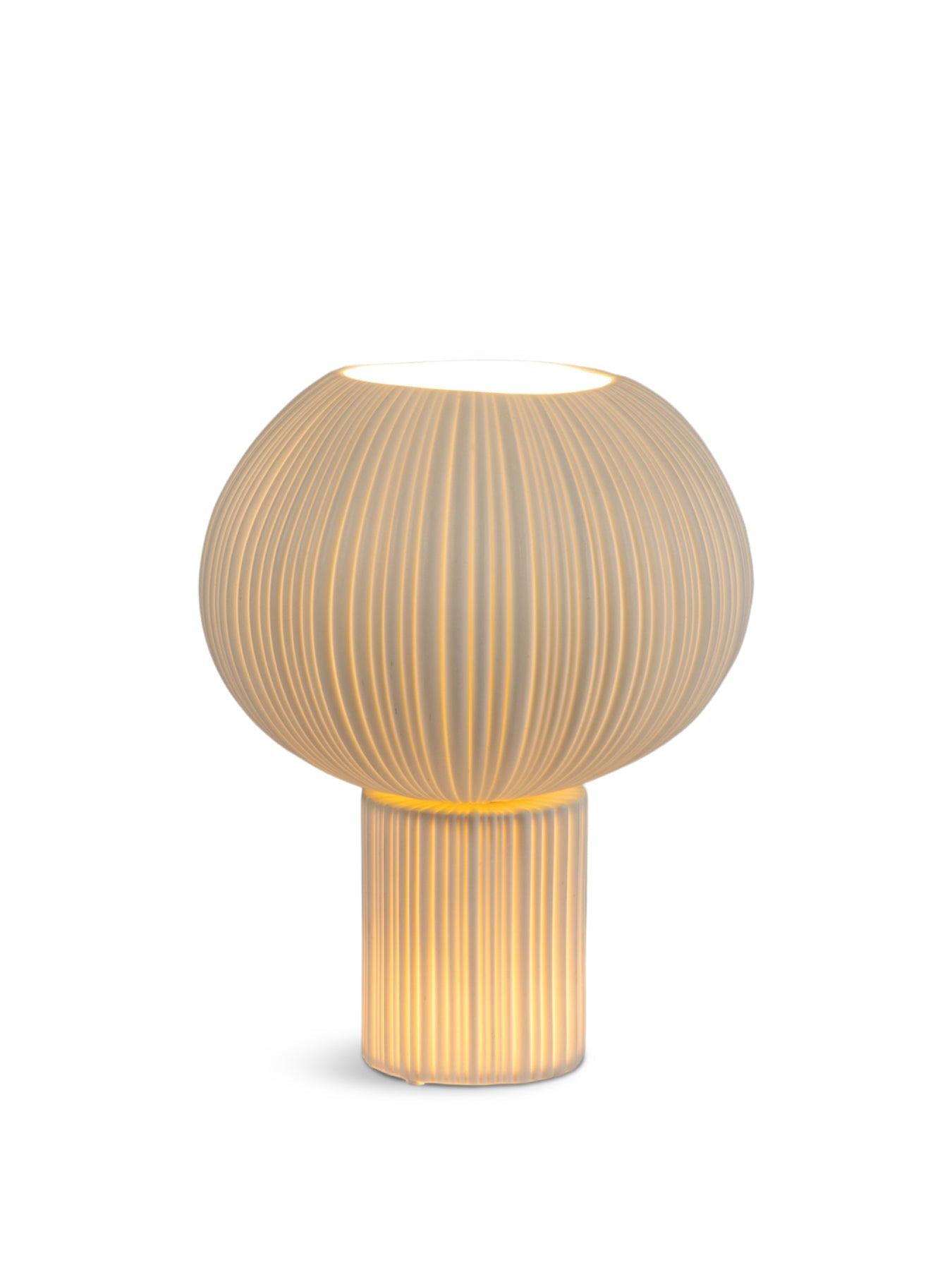 Sea Urchin Porcelain Table Lamp White