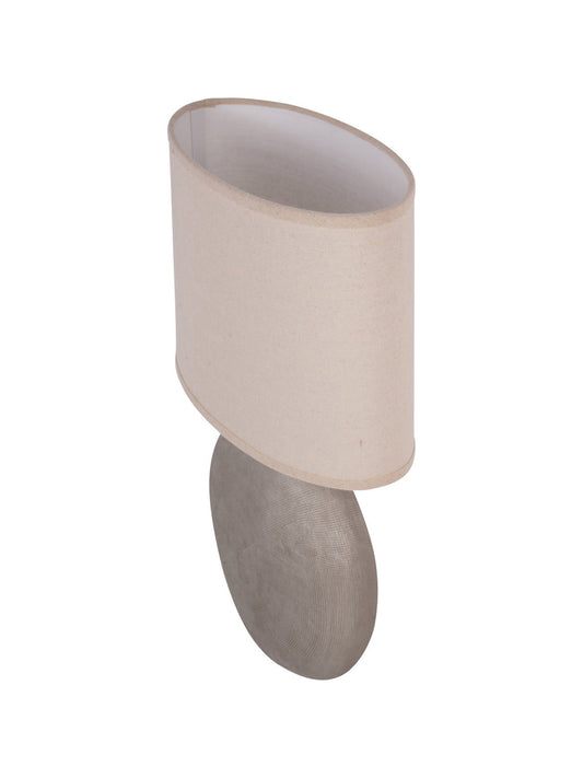 Lunara Textured Ceramic Table Lamp with Shade E27 60W