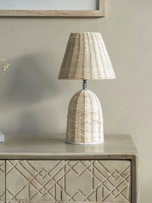 Mini Rattan Lamp Base and Shade